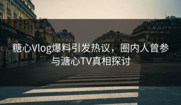 糖心Vlog爆料引发热议，圈内人曾参与溏心TV真相探讨