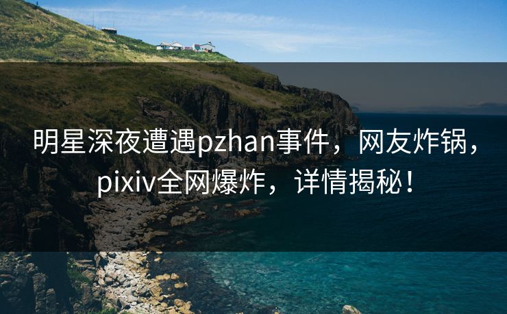 明星深夜遭遇pzhan事件，网友炸锅，pixiv全网爆炸，详情揭秘！