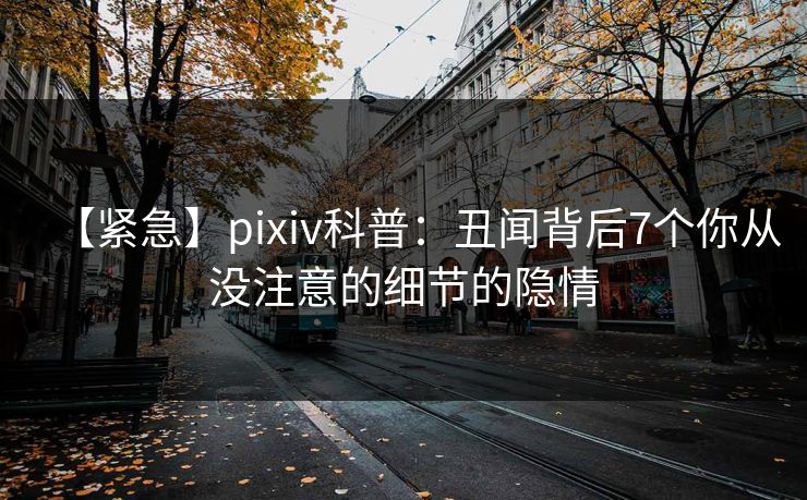【紧急】pixiv科普：丑闻背后7个你从没注意的细节的隐情