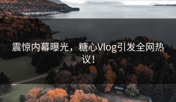 震惊内幕曝光，糖心Vlog引发全网热议！