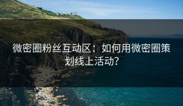 微密圈粉丝互动区：如何用微密圈策划线上活动？