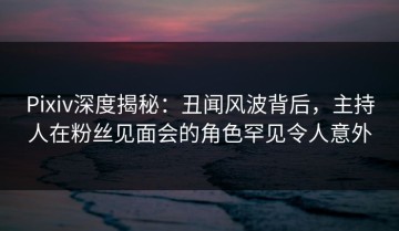 Pixiv深度揭秘：丑闻风波背后，主持人在粉丝见面会的角色罕见令人意外