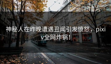 神秘人在昨晚遭遇丑闻引发愤怒，pixiv全网炸锅！