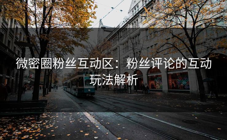 微密圈粉丝互动区：粉丝评论的互动玩法解析
