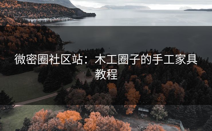 微密圈社区站：木工圈子的手工家具教程